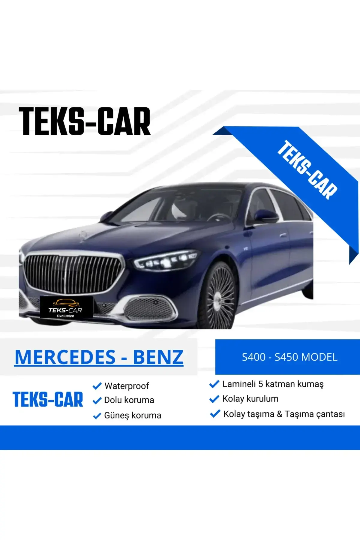 Mercedes S400 - S450 Model Güneş -dolu&kar Koruyucu 4 Mevsim Oto Brandası