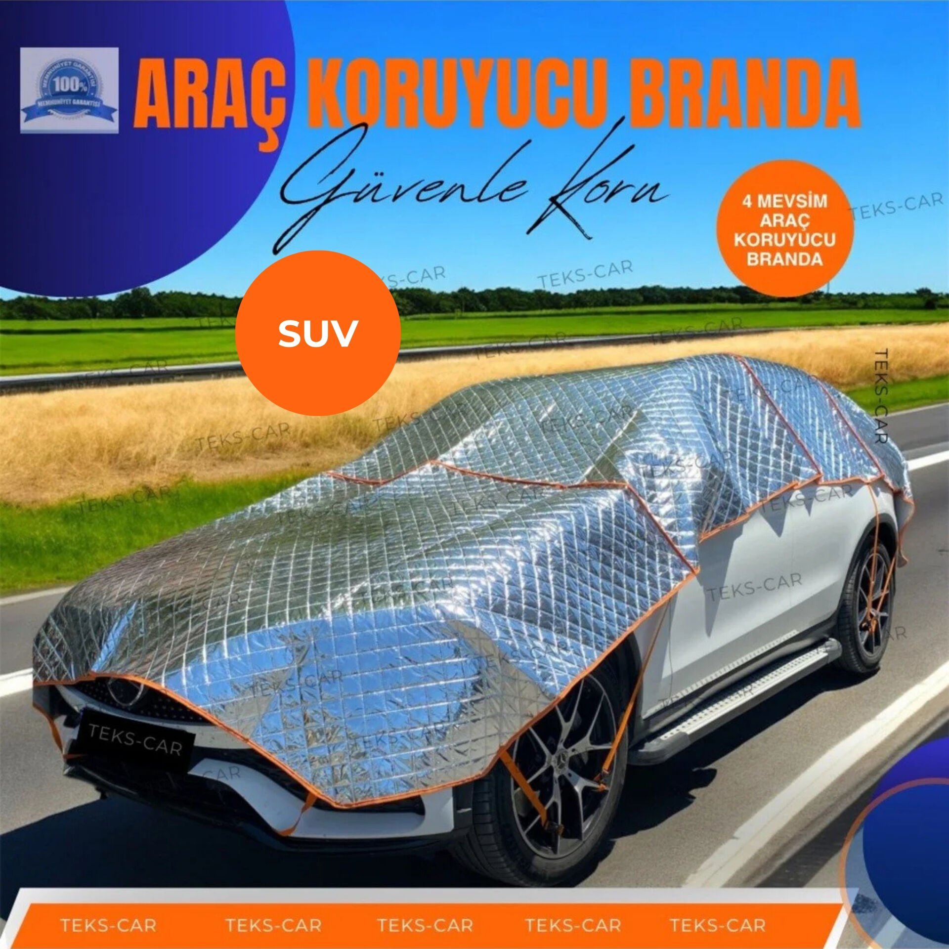 SUV - Oto Brandası - Universal Dolu & Kar Ve Güneş Koruyucu