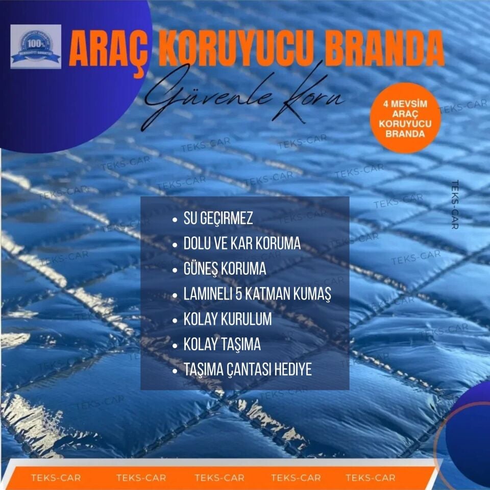 HATCHBACK UYUMLU 5 KATMANLI ARABA BRANDASI DOLU VE DARBE KORUYUCU BRANDA