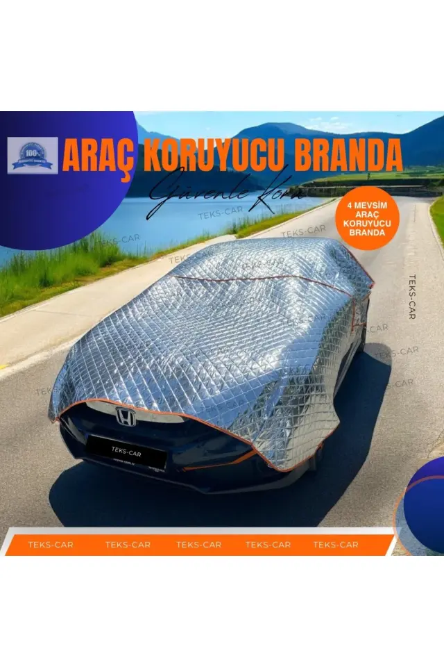 OTOMOBİL BRANDA ÖRTÜSÜ GÜNEŞ-DOLU-KAR VE DONMAYA KARŞI 5 KATMANLI UNİVERSAL ARABA KORUYUCU (SEDAN)