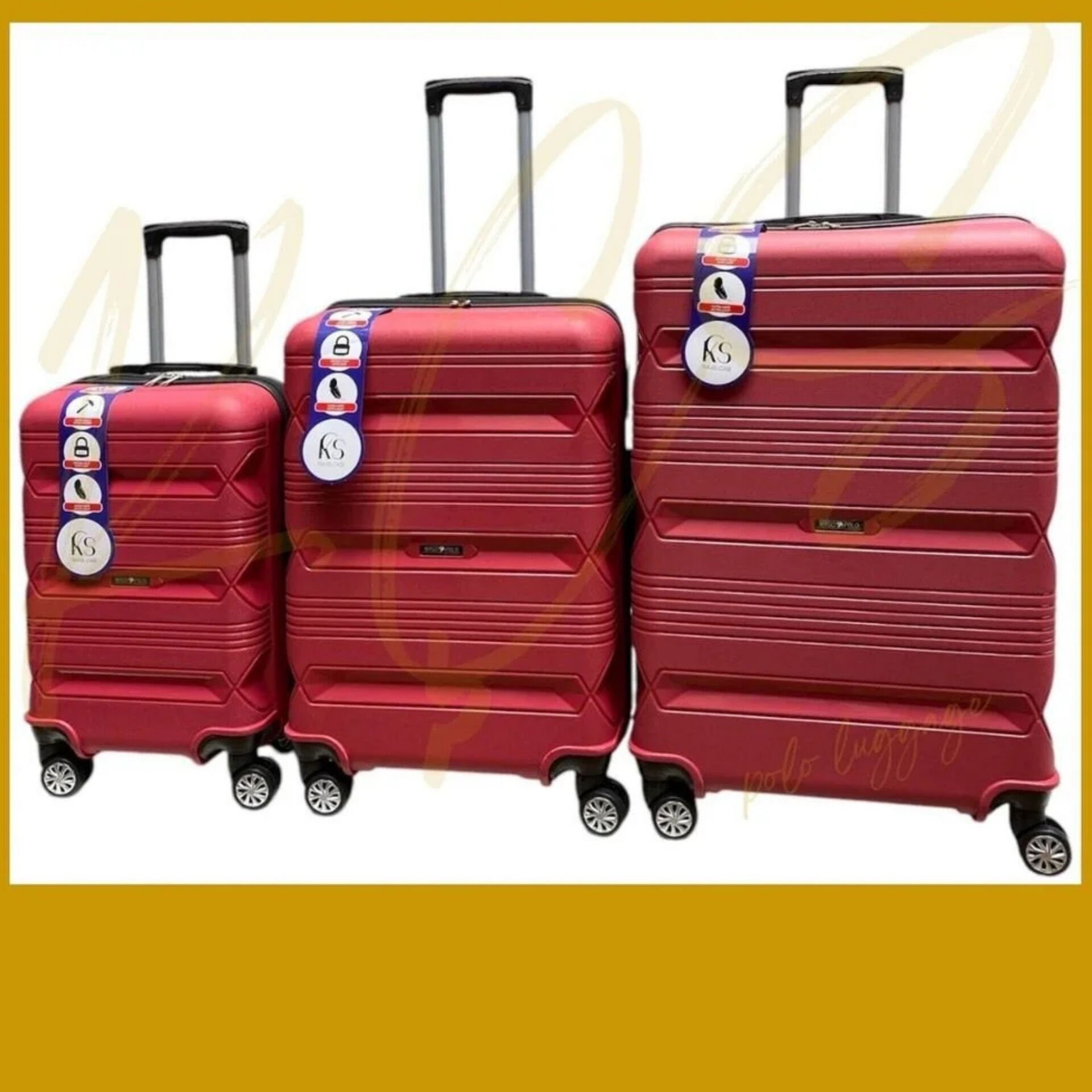 MYGO KIRMIZI ORTA BOY PP VALİZ