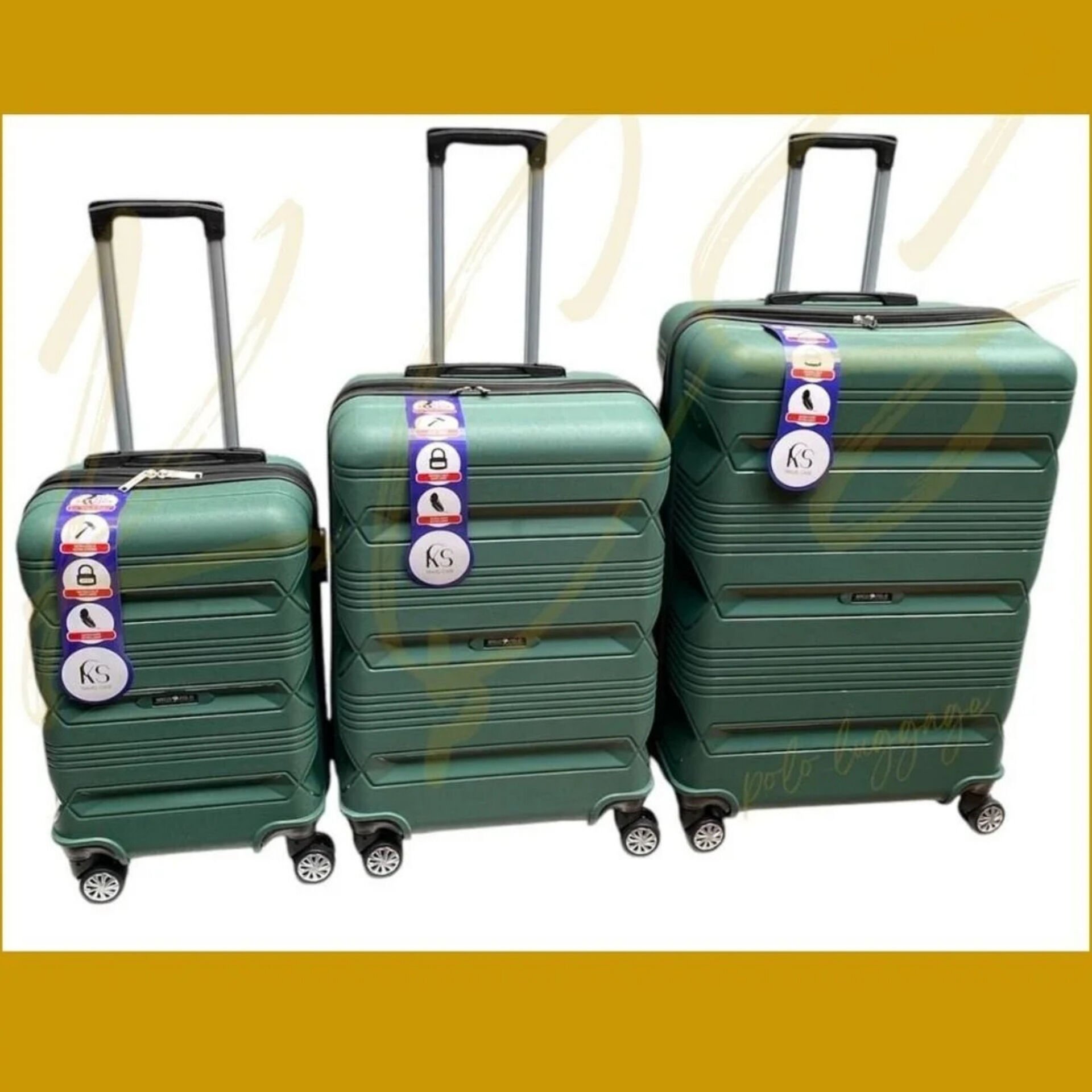 MYGO YEŞİL ORTA BOY PP VALİZ