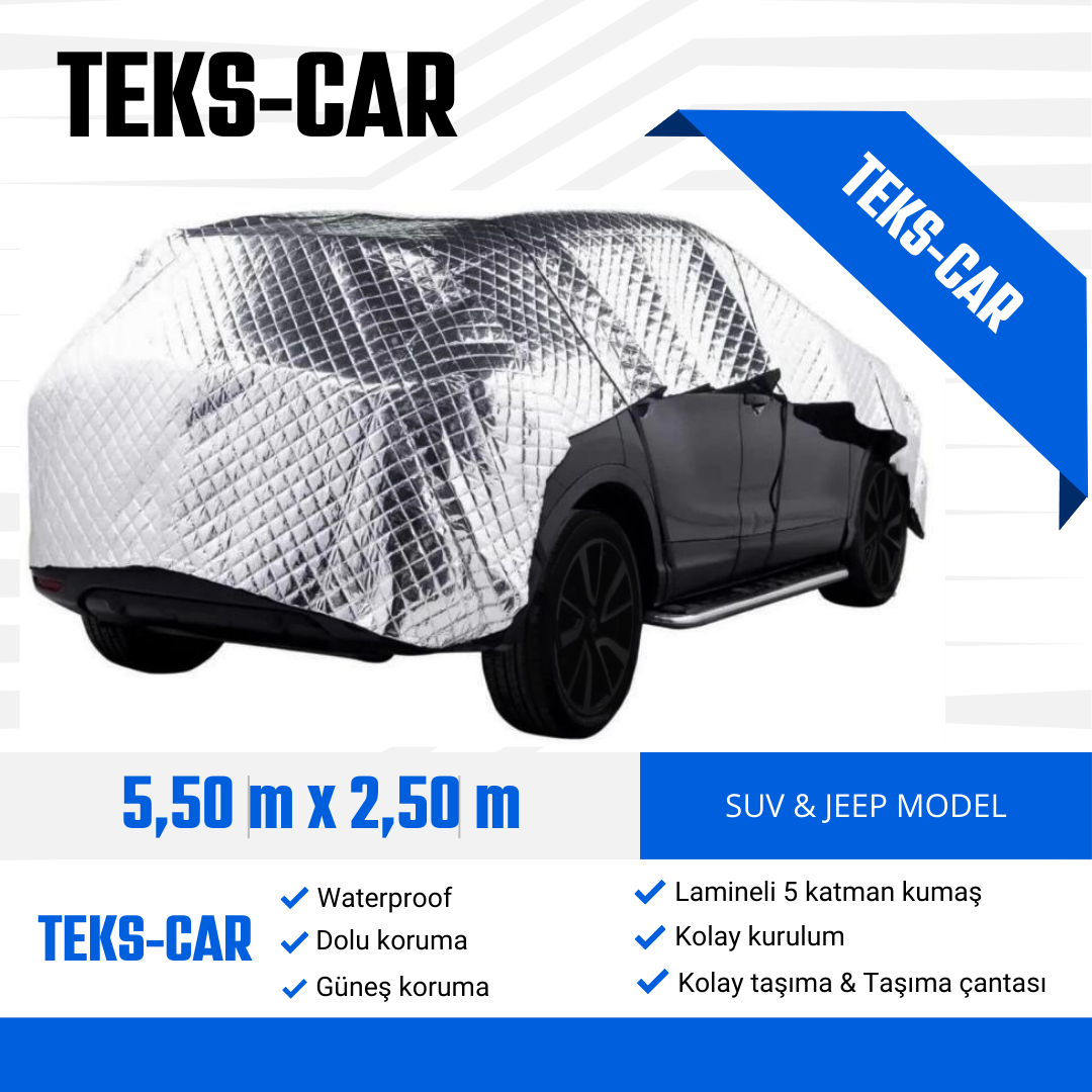 Suv Model Uyumlu Universal Dolu - Kar Ve Güneş Koruyucu Oto Brandası