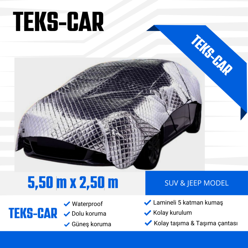 Suv Model Uyumlu Universal Dolu - Kar Ve Güneş Koruyucu Oto Brandası